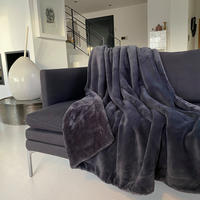 FLEECE-DECKE Cozy 130x170 Anthrazit - Anthrazit, Textil (130/170cm) - LE COMPTOIR DE LA PLAGE