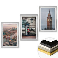 WANDBILDER 3er Set - 40x60 cm Silberner Rahmen - London Bridge Guardian Big Ben - Silberfarben, Kunststoff (40/60cm) - ArtPrintCave