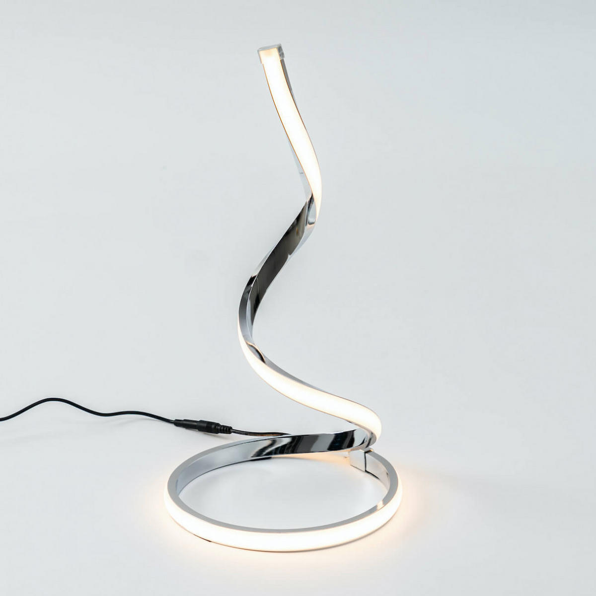 LAMPE Jara, Silber/Chrom, 42cm - Chromfarben, Metall (22/22/42cm) - KOSILUM