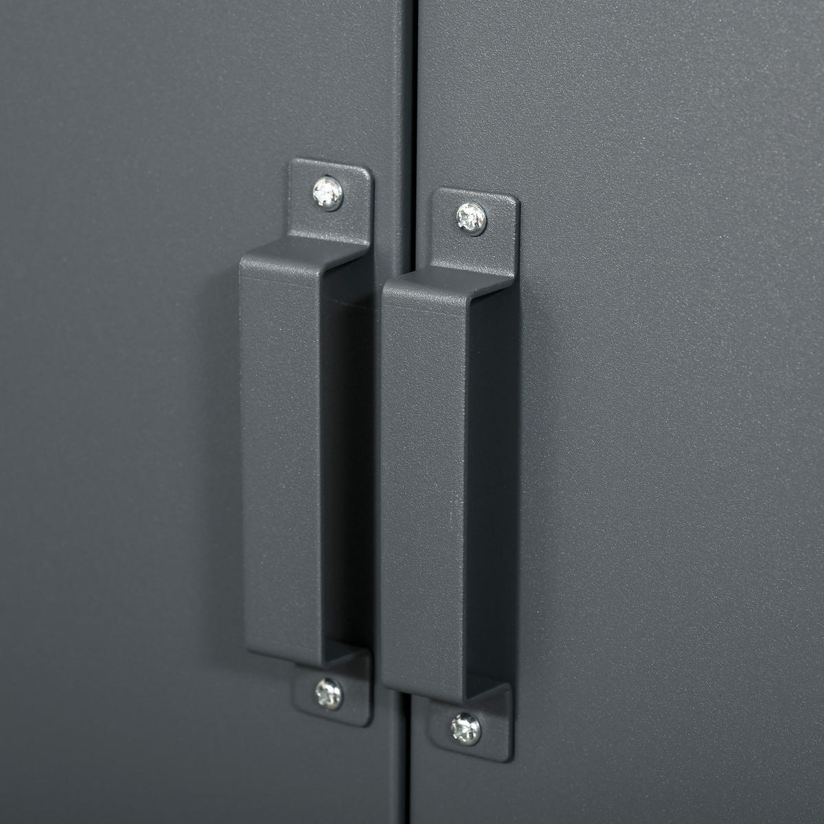 AKTENSCHRANK DE-14410 2 Türen mit verstellbaren Böden Grau - Grau, Metall (33/110/75cm) - ComfortXL