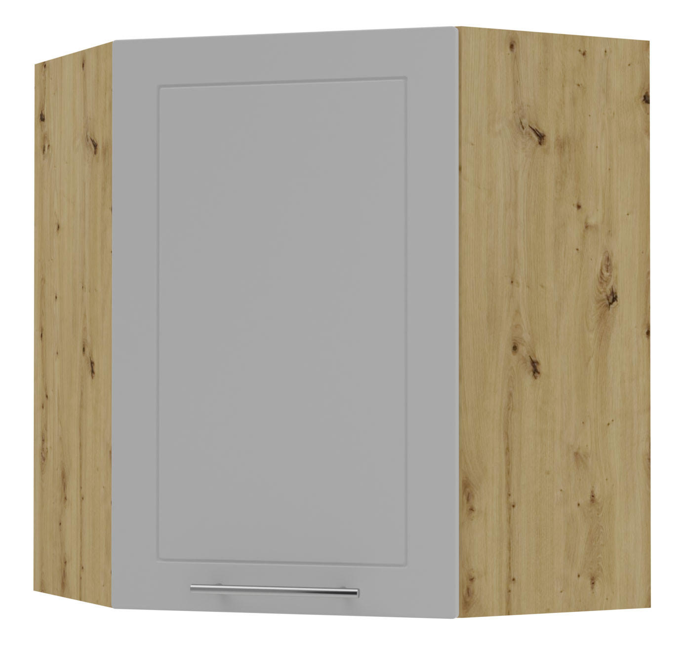 KÜCHENHÄNGESCHRANK Kvantum W10/60 Dust Grey Matt / Eiche Artisan Matt 60 / 60 / 72cm - Eiche Artisan/Grau, Holz/Holzwerkstoff (60/72/60cm) - Feldmann-Wohnen