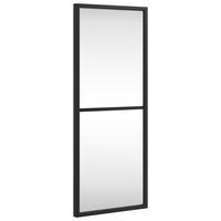 WANDSPIEGEL Schwarz 20x50 cm Rechteckig Eisen - Schwarz, Metall (20/50/50cm) - furnicato