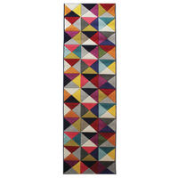TEPPICH Bunt-Geometrisch-Design, designerstark MEON BEN, Multi 66x300 cm - Multicolor, Textil (66/300cm) - KADIMA DESIGN
