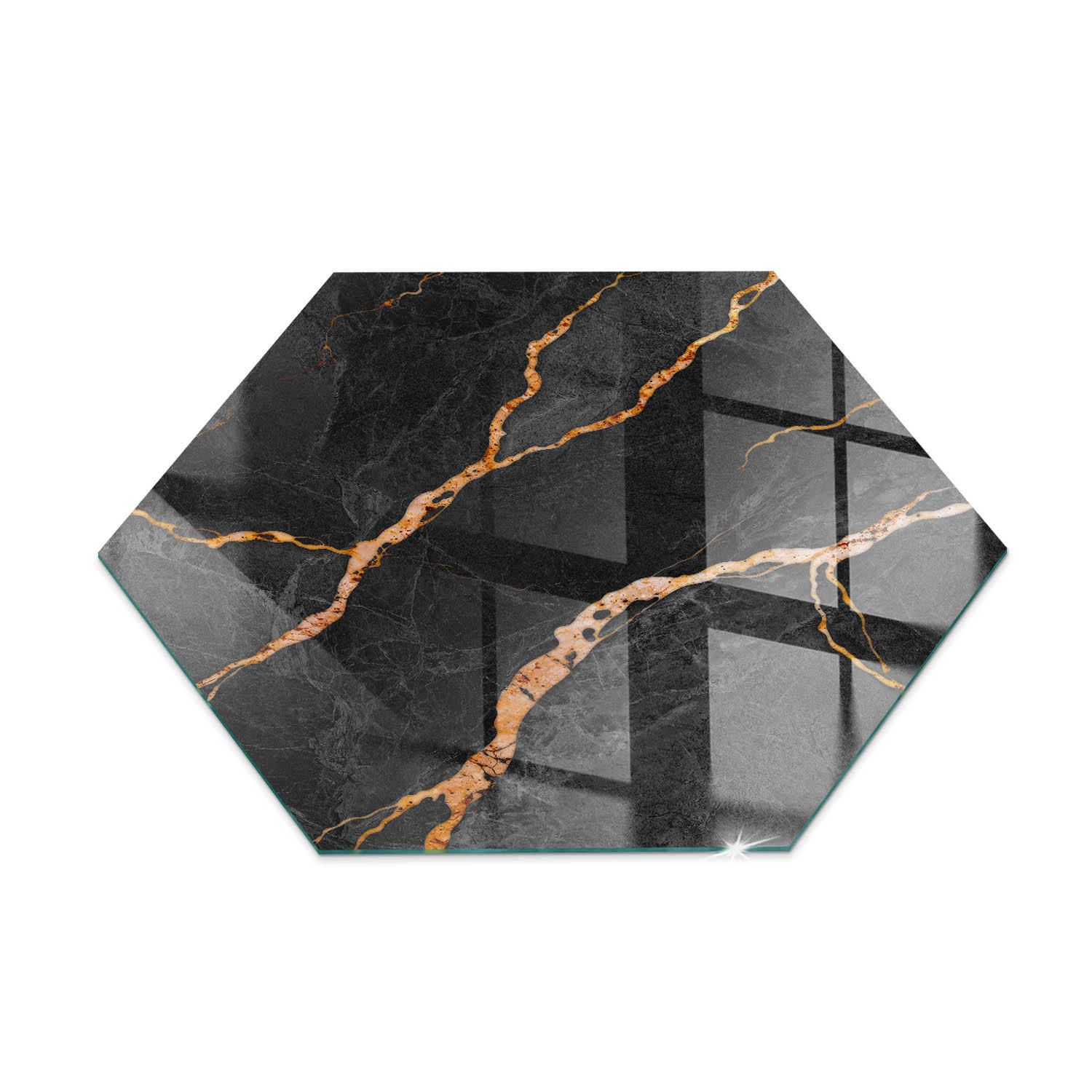 ArtPrintCave Glasplatte Schwarz 40x40x0.4 cm