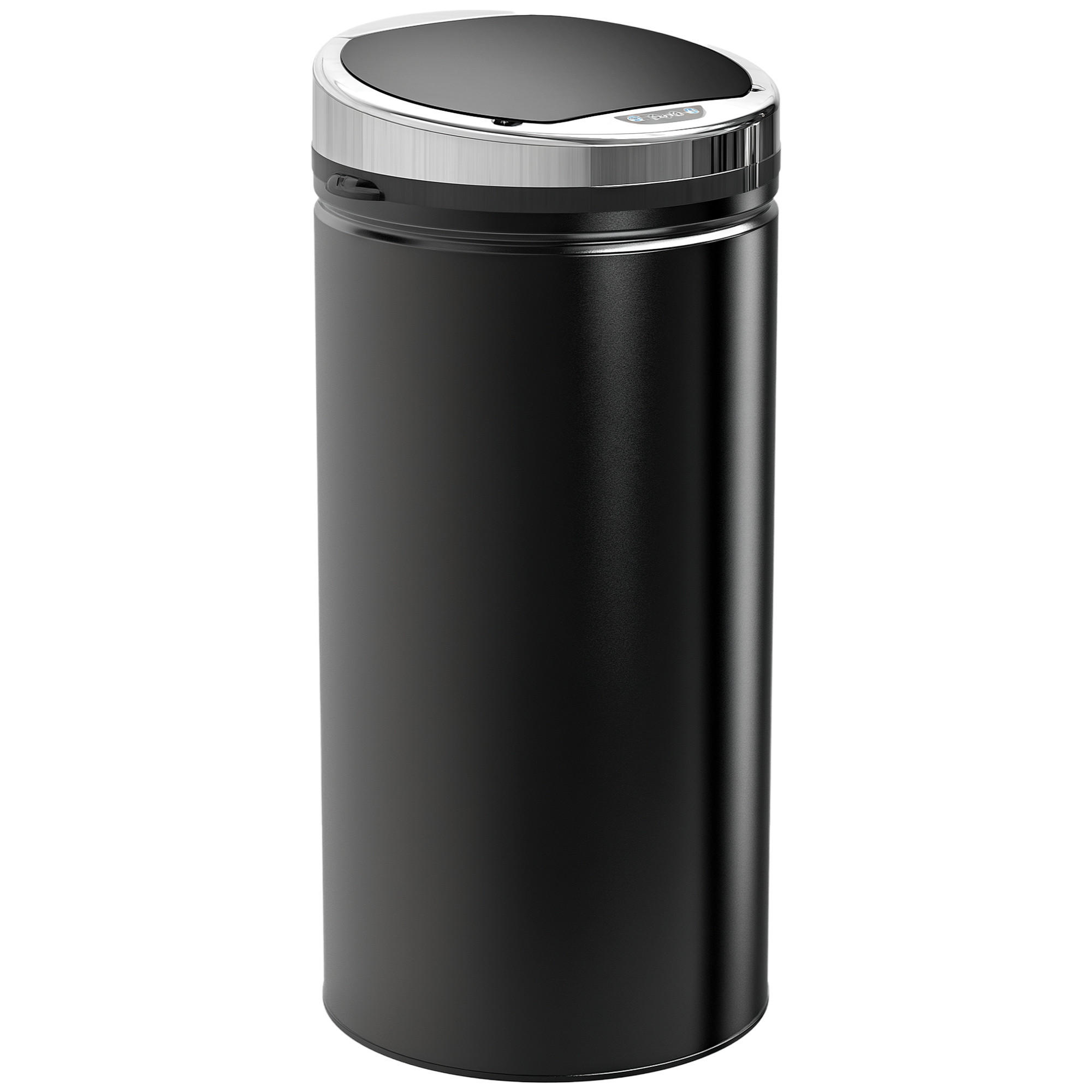 MÜLLEIMER DE-08954 42 L, automatisch mit Bewegungssensor Silber - Schwarz, Metall (30.5/68/30.5cm) - ComfortXL