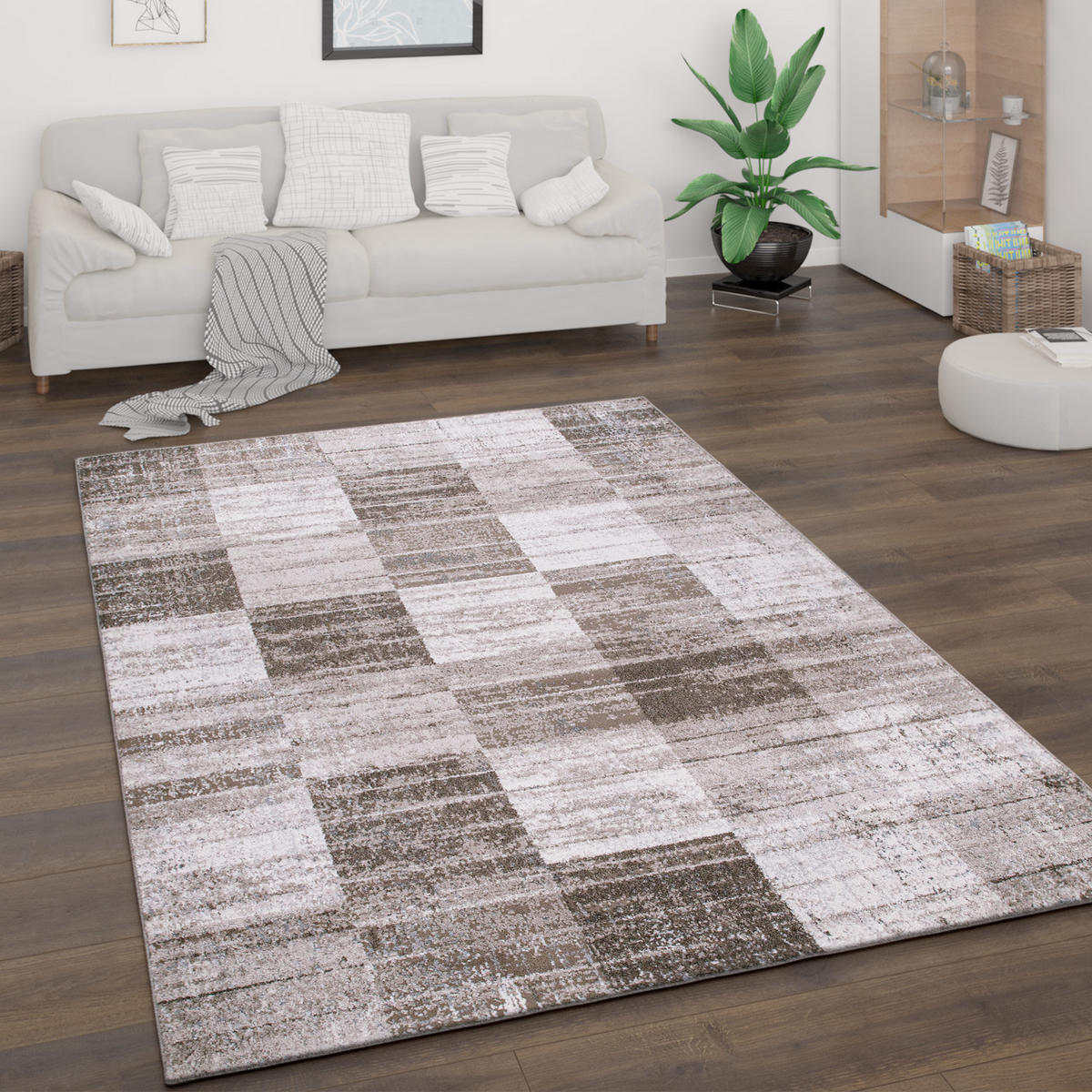 KURZFLORTEPPICH 60/100 cm Bari 871 - Braun, Textil (60/100cm) - Paco Home