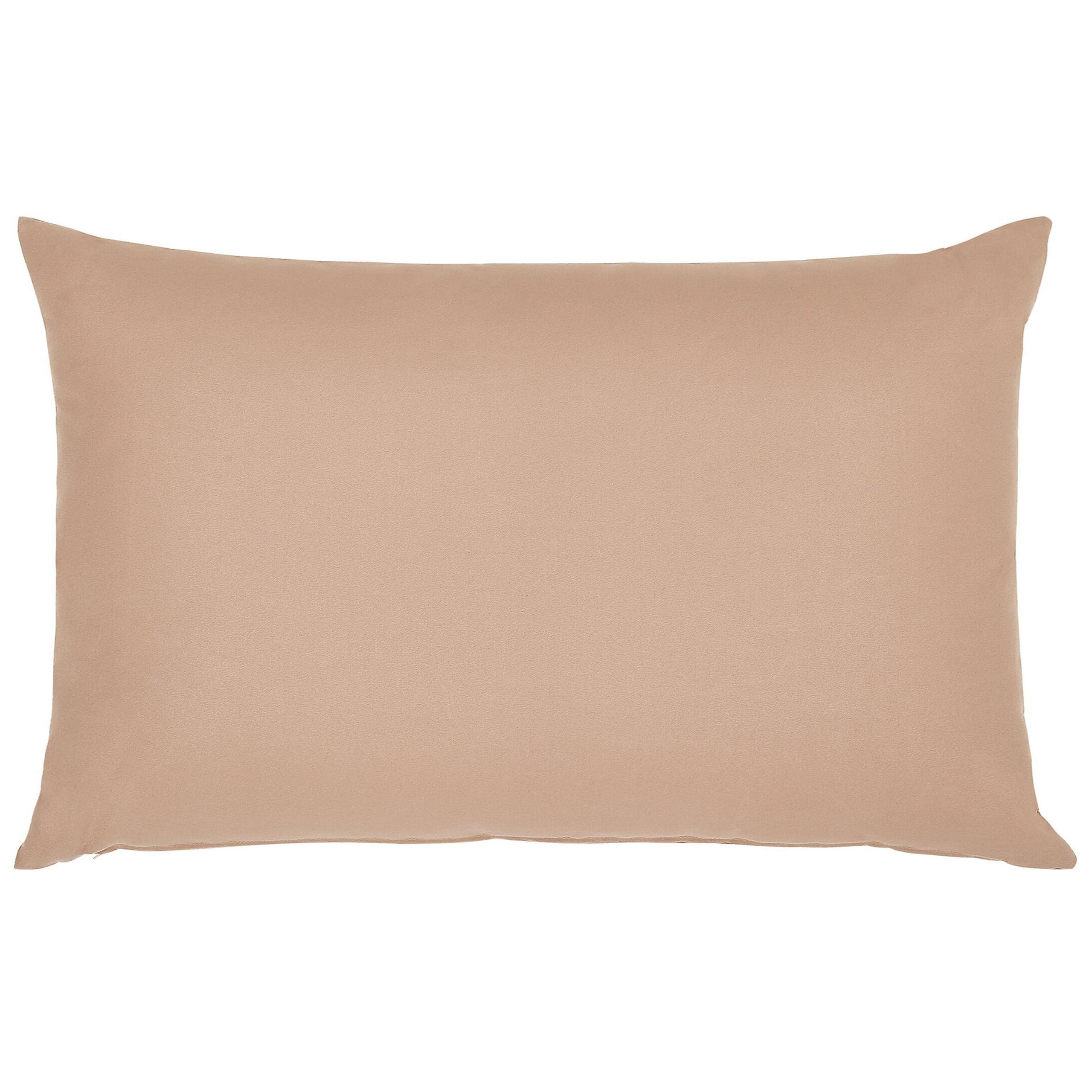 GARTENKISSEN 2er-Set sandbeige 50/70 cm Almyros - Beige, Textil (50/70cm) - Beliani