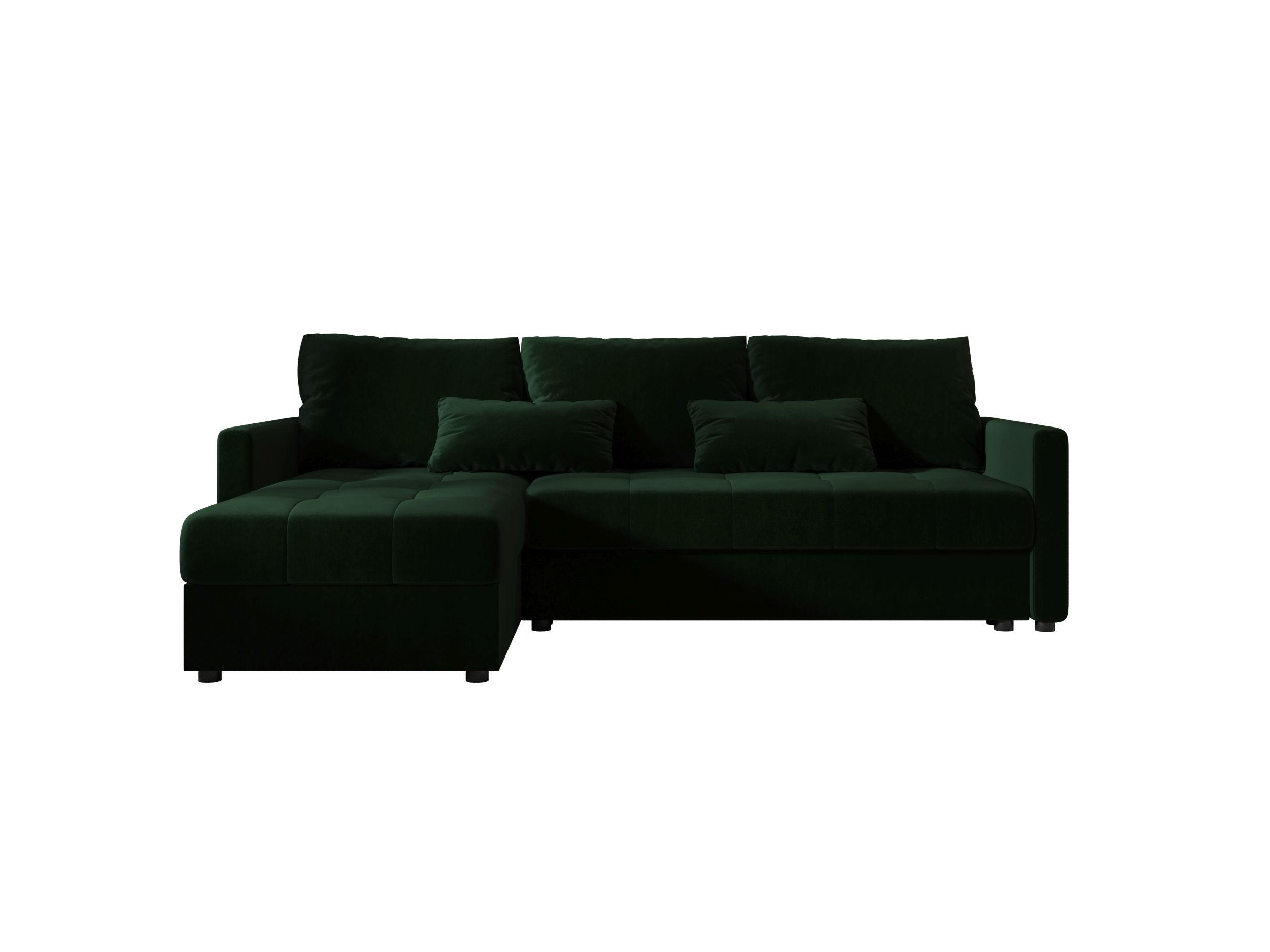 ECKSOFA MOS L BIS Itaka 10 Links mit Schlaffunktion - Dunkelgrün, Textil (220/143cm) - Bedante