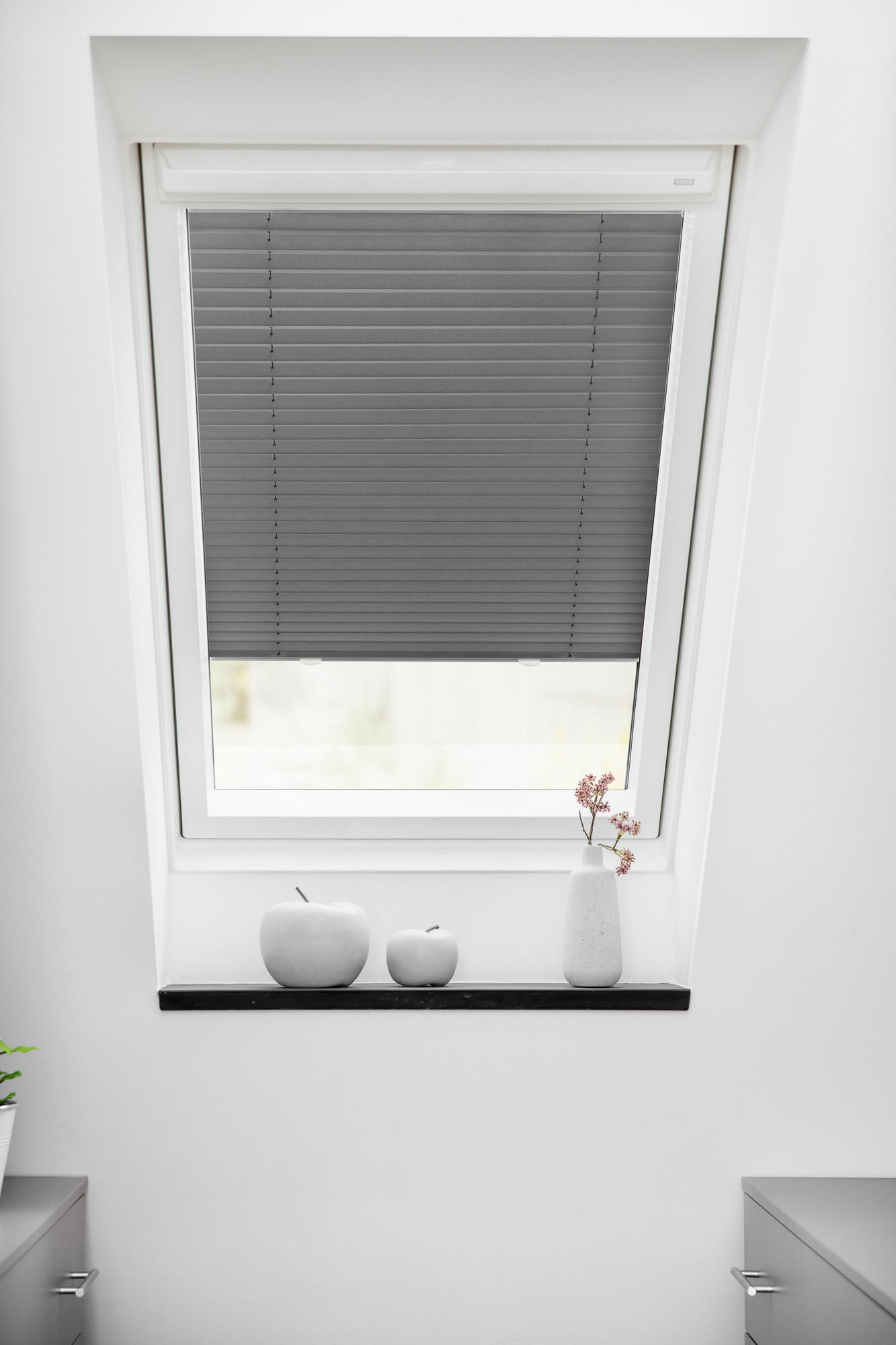 Thumbnail - Lichtblick Original Dachfenster, Grau, Kunststoff, 59.3x100 cm, Wohntextilien, Rollos & Jalousien, Plissees