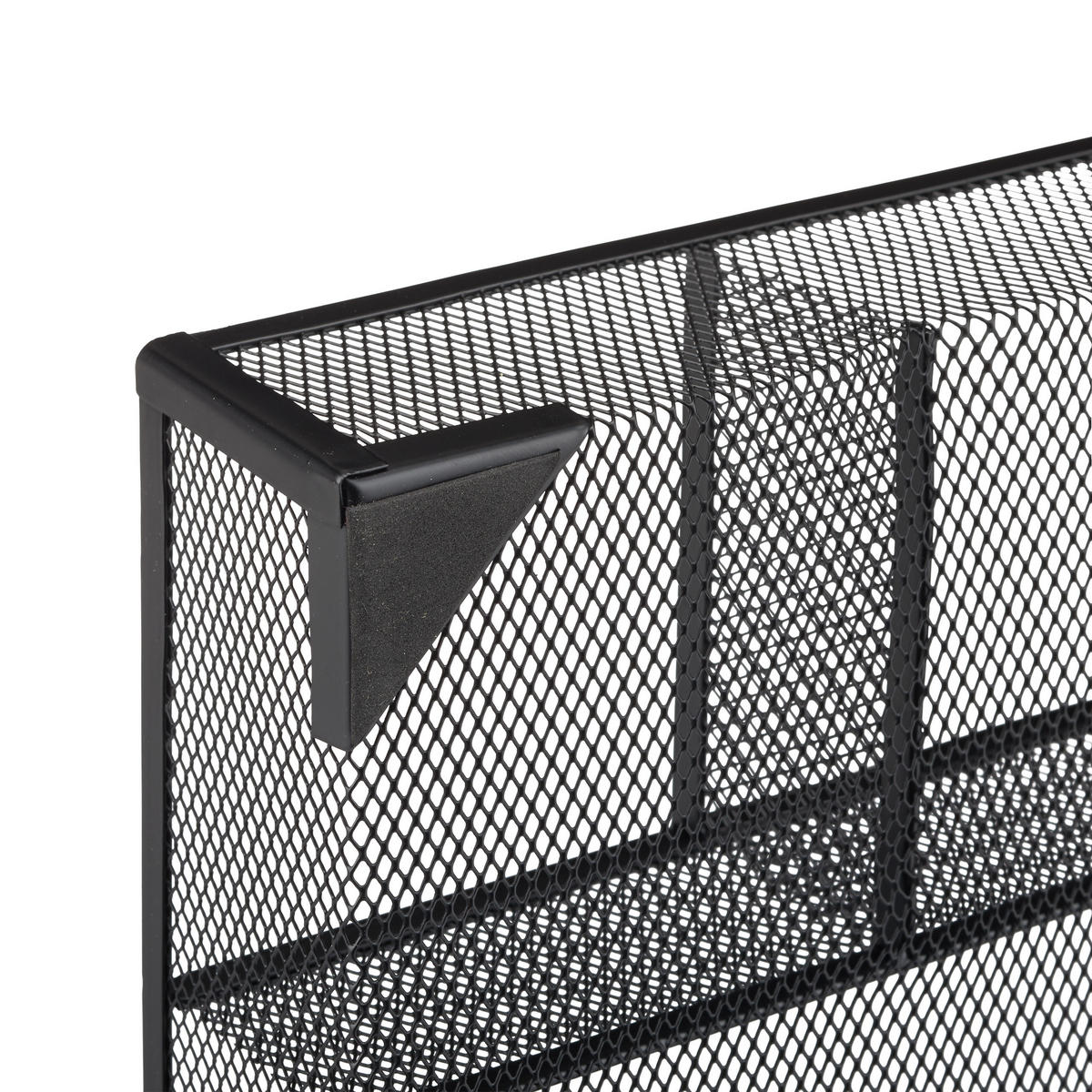 SCHREIBTISCHORGANIZER - Schwarz, Metall (30/38/6cm) - Relaxdays