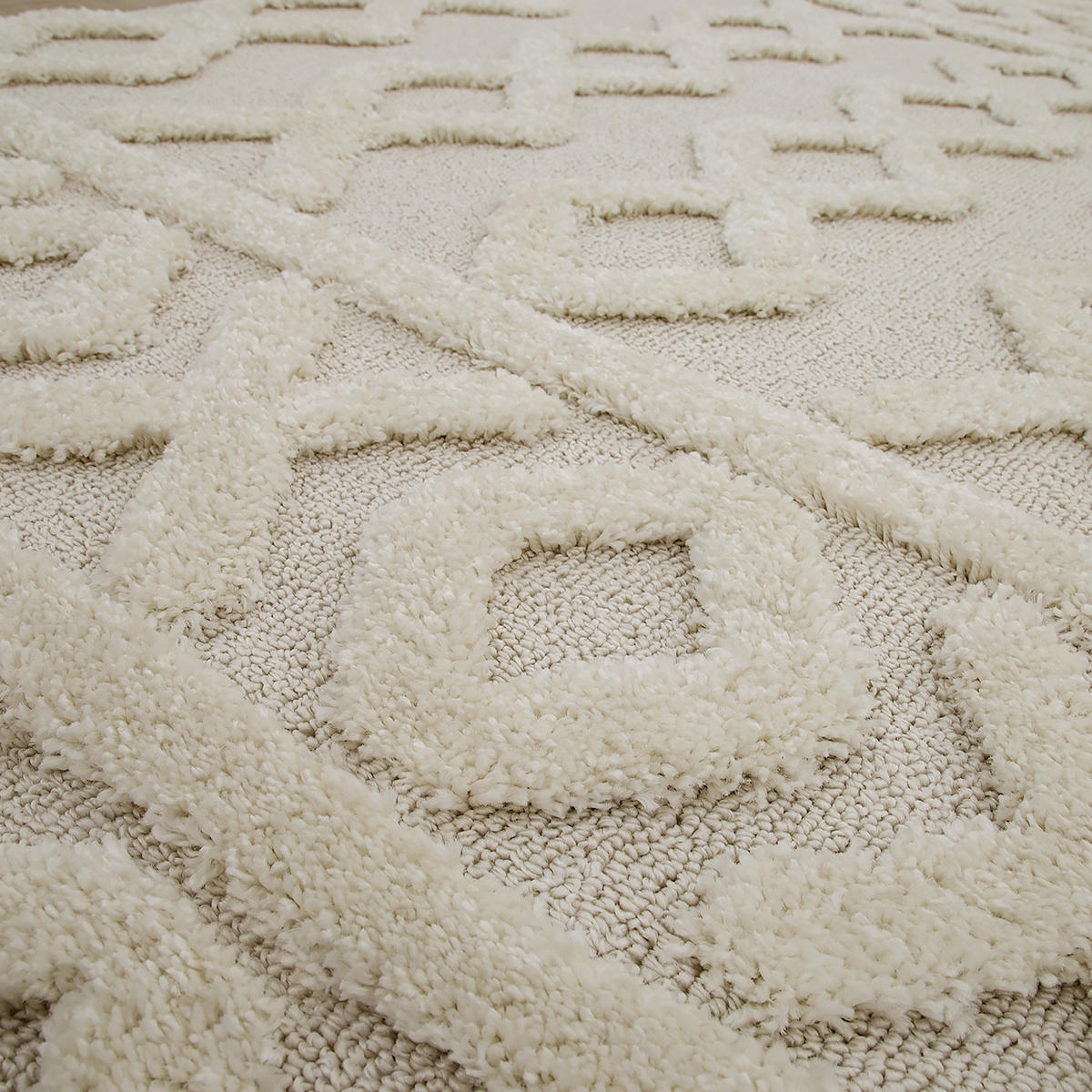 HOCHFLORTEPPICH 80/150 cm Genua 743 - Creme, Textil (80/150cm) - Paco Home