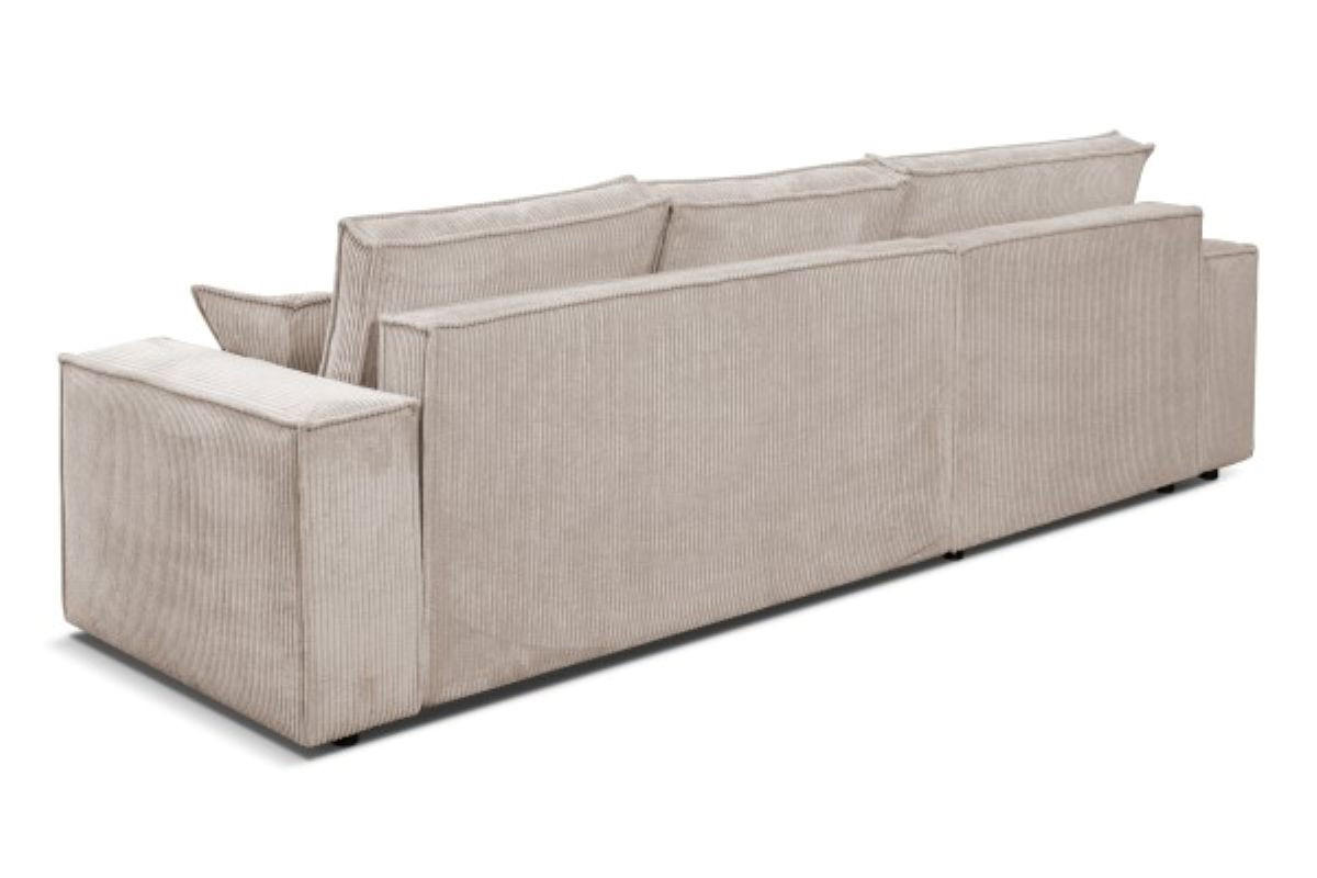 ECKSOFA Passio L-Form mit Schlaffunktion und Bettkasten 275 cm cappucino - Cappuccino, Kunststoff (275/190cm) - Margaret Hadas24