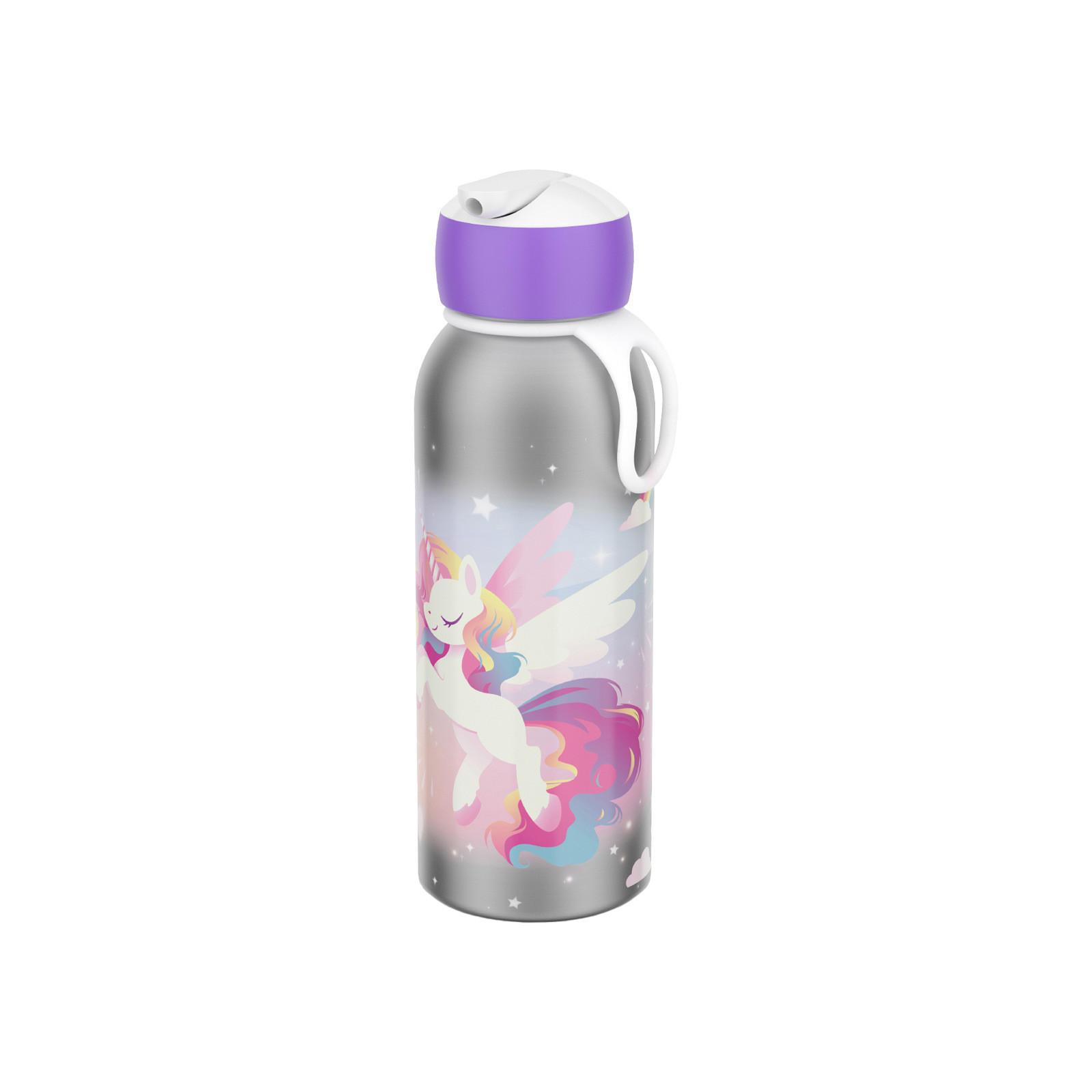 THERMOFLASCHE Campus (2025) Unicorn Glow 350 ml - Multicolor, Metall (0.35L) - Mepal