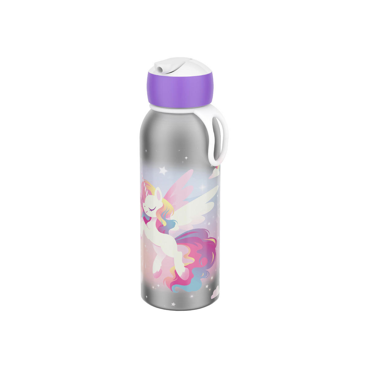 THERMOFLASCHE Campus (2025) Unicorn Glow 350 ml - Multicolor, Metall (0.35L) - Mepal