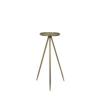SÄULE Envira Gold Ø30/80,5 cm - Goldfarben, Metall (30/30/80.5cm) - Light & Living