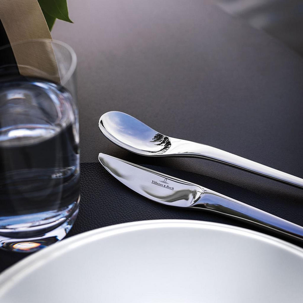 TAFELBESTECK NewMoon silber 24er Set - Silberfarben, Metall - Villeroy & Boch