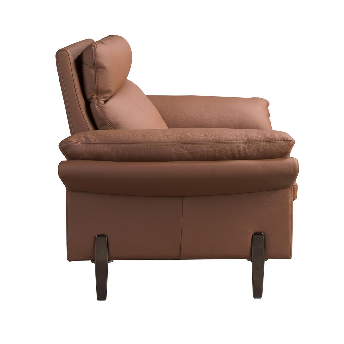 SESSEL Brauner Ledersessel 110/96/94 cm - Chromfarben/Braun, Leder/Metall (110/94/96cm) - ANGEL CERDA