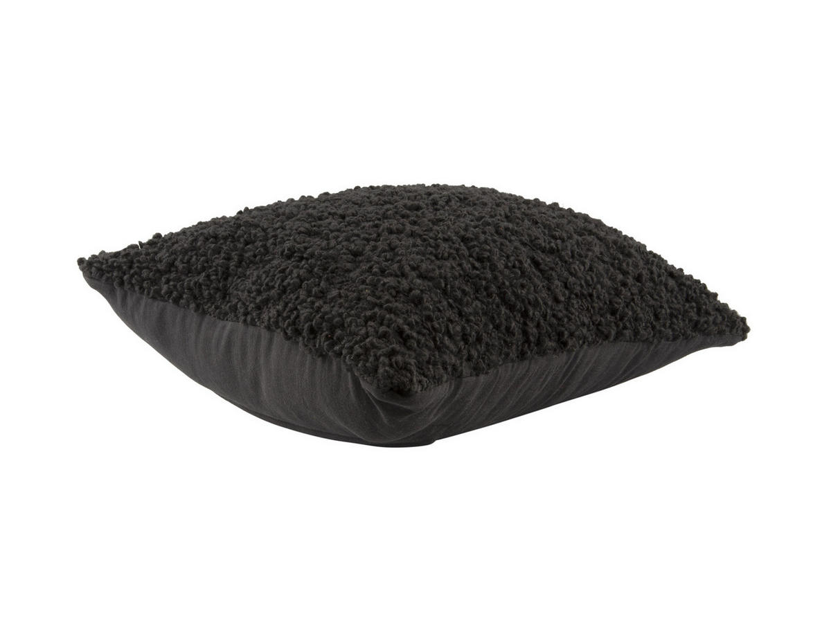 KISSEN Purtiy Schwarz 45/45/5 cm - Schwarz, Textil (45/45cm) - Present Time
