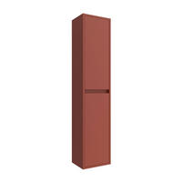 HOCHSCHRANK NOJA 1400 mm Red Satin - Rostfarben/Rot, Holzwerkstoff (30/140/24cm) - Salgar