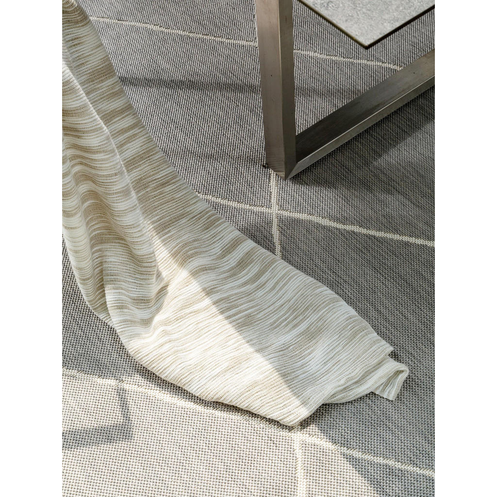 Thumbnail - benuta Nest Outdoorteppich, Grau, Textil, Rechteckig, 120x170 cm, Oeko-Tex® Standard 100, wasserabweisend, Teppiche & Bö...