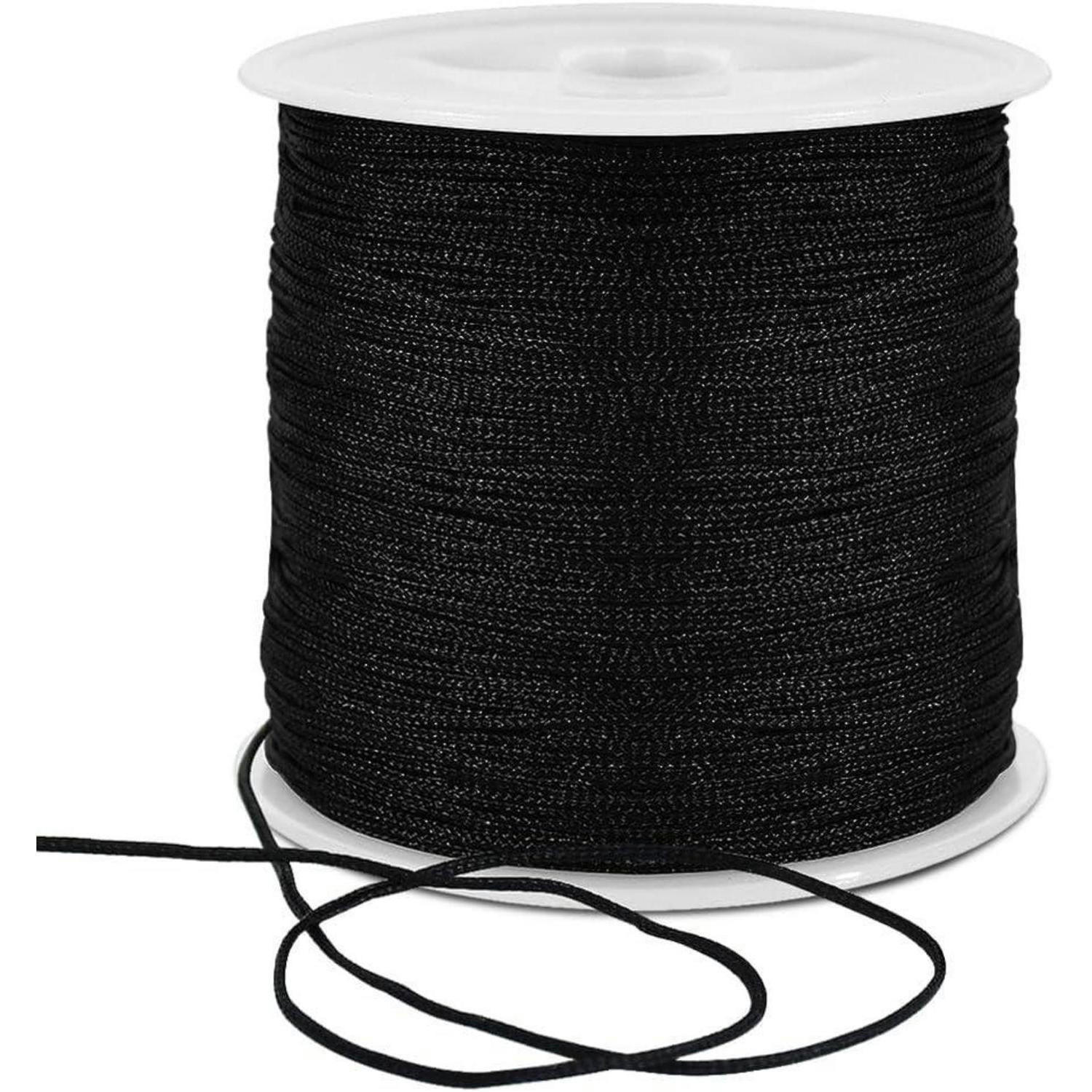 NYLONSCHNUR Schwarz 1 mm x 100 m - Schwarz, Kunststoff (5.3/5.3/10000cm)