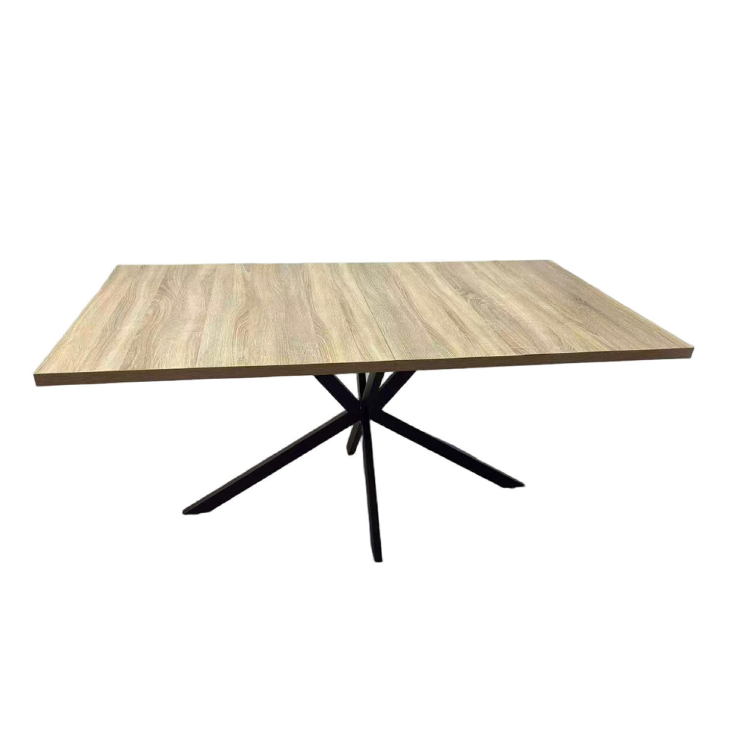 TISCH Inga Braun 8 Personen Ausziehbar Aus Holz - Braun, Metall (160/90/76cm) - Concept Usine