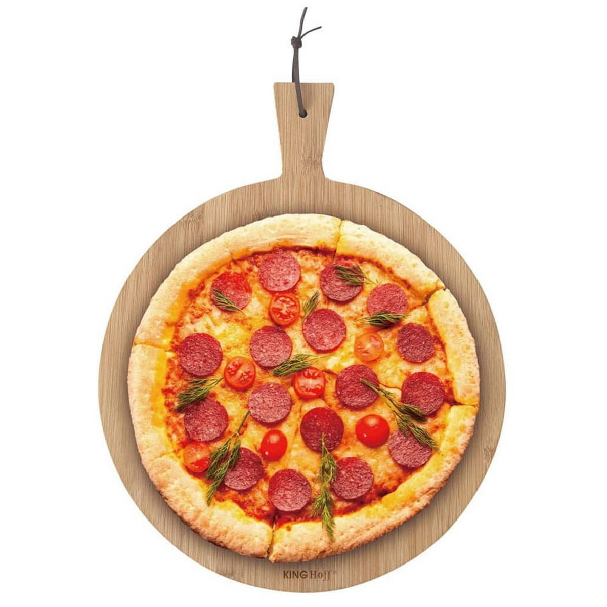 SERVIERPLATTE Braun 46/46/1.5 cm KH1674 - Braun, Holz (46/1.5/46cm) - Kinghoff 