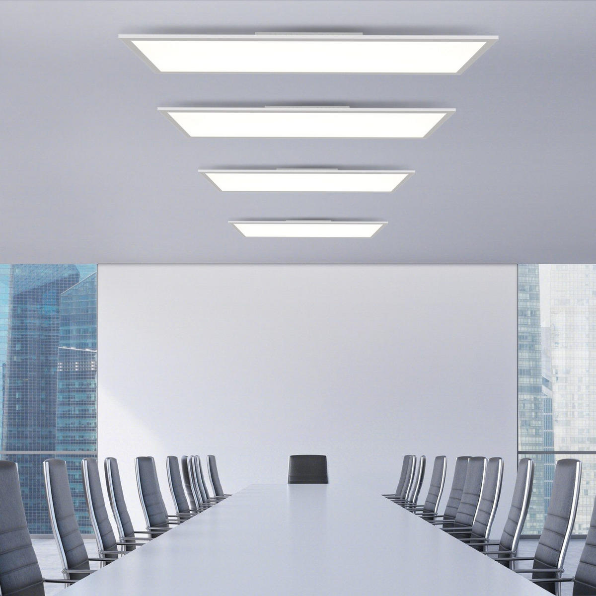 LED-DECKENLEUCHTE Landshut 120/30/4.5 cm - Weiß, Metall (120/30/4.5cm) - Nettlife