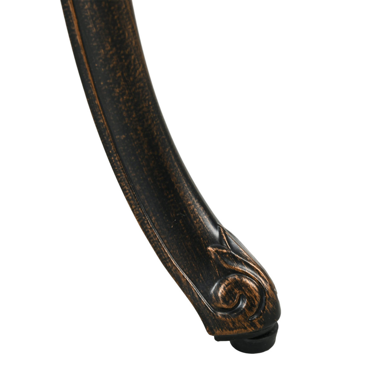 BALKONSET 3-teilig DE-14113 Retro-Stil, Aluminiumguss Bronze - Bronzefarben, Metall - ComfortXL