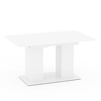 ESSTISCH Dix Weiß 140 x 90 cm - Weiß, Holzwerkstoff (90/140/76cm) - Vicco