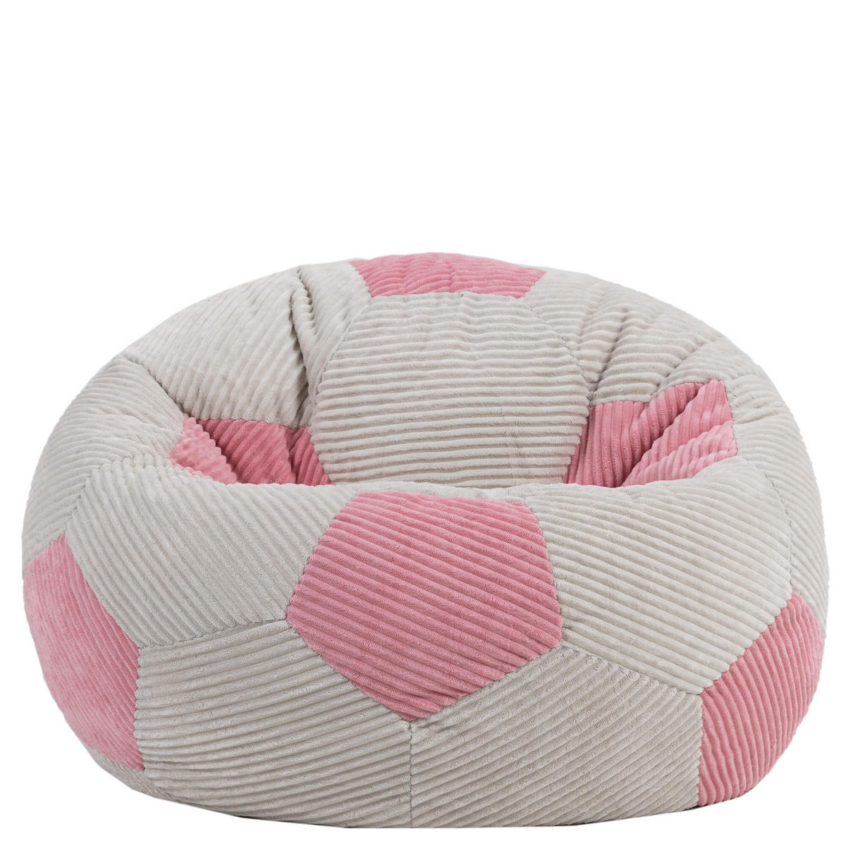 KINDERSITZSACK Fußball - Pink, Textil (76/48/76cm) - icon