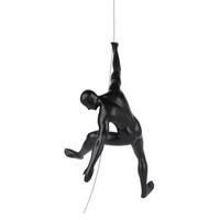 SKULPTUR Schwarz 16/31 cm - Schwarz, Stein (0.55/31/15cm) - KUNSTLOFT