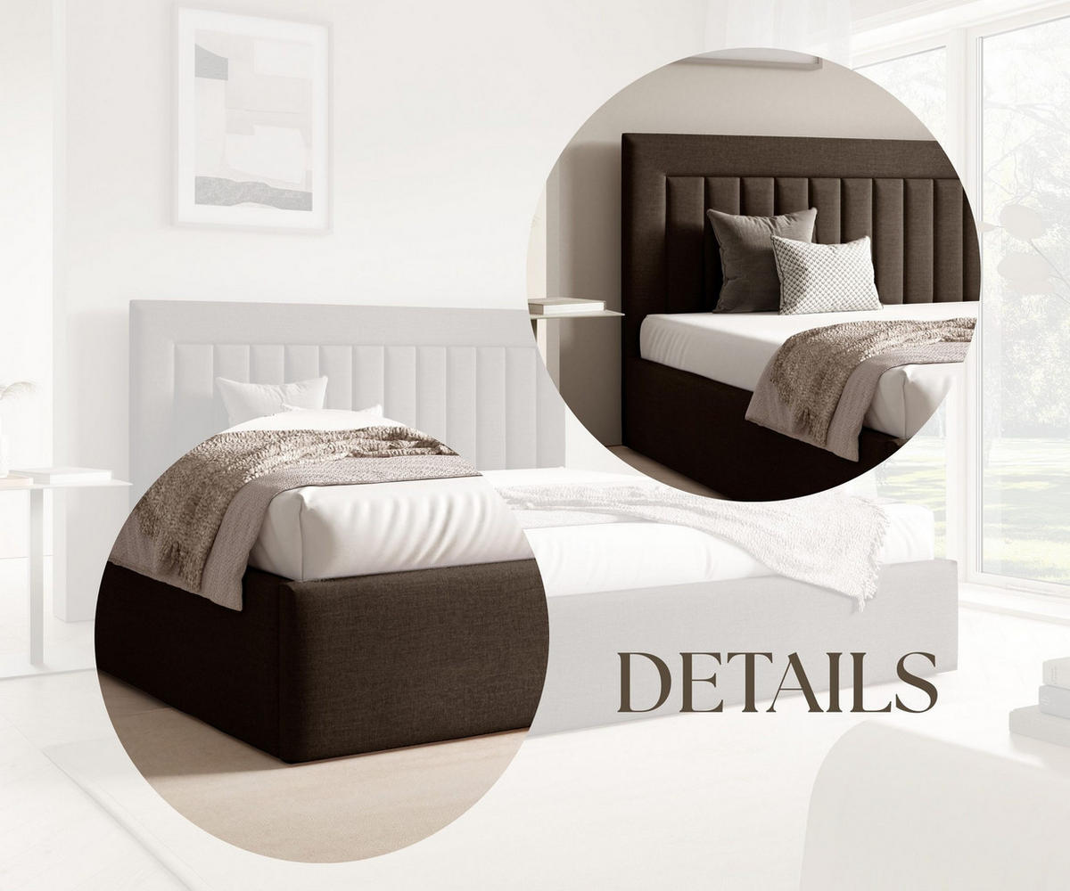 POLSTERBETT BEZA I - Braun - Braun, Textil (140/200cm) - AN-Moebel 4u