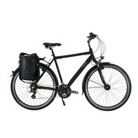 TREKKING Gent Premium Plus Black 3x8 Gang 28 Zoll Gr: 52cm & 57cm - Schwarz, Metall (57cm) - Hawk Bikes