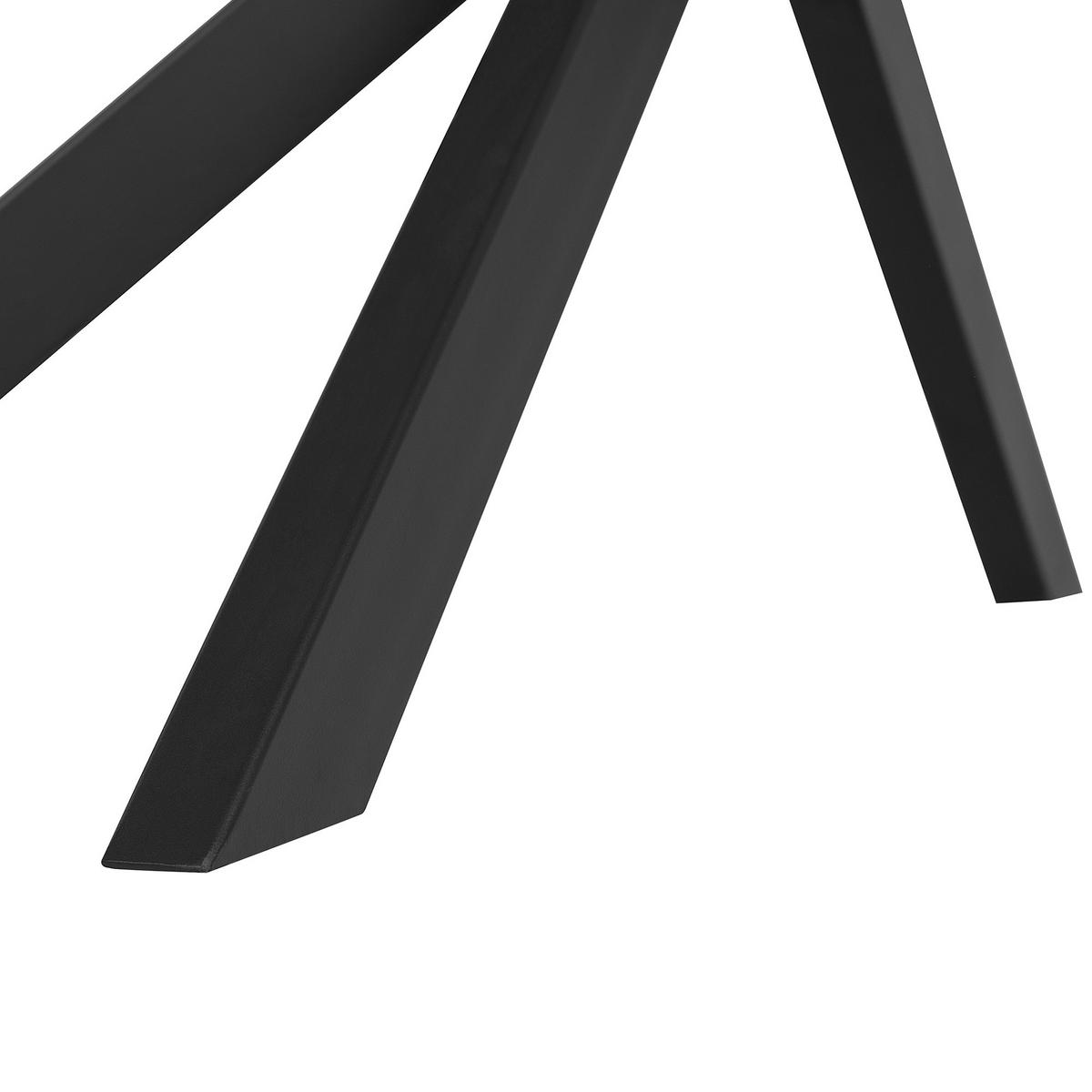 ESSTISCH 140/80/75 cm Dunkelbraun, Schwarz Rechteckig Spectra - Dunkelbraun, Holzwerkstoff (140/80/75cm) - Beliani