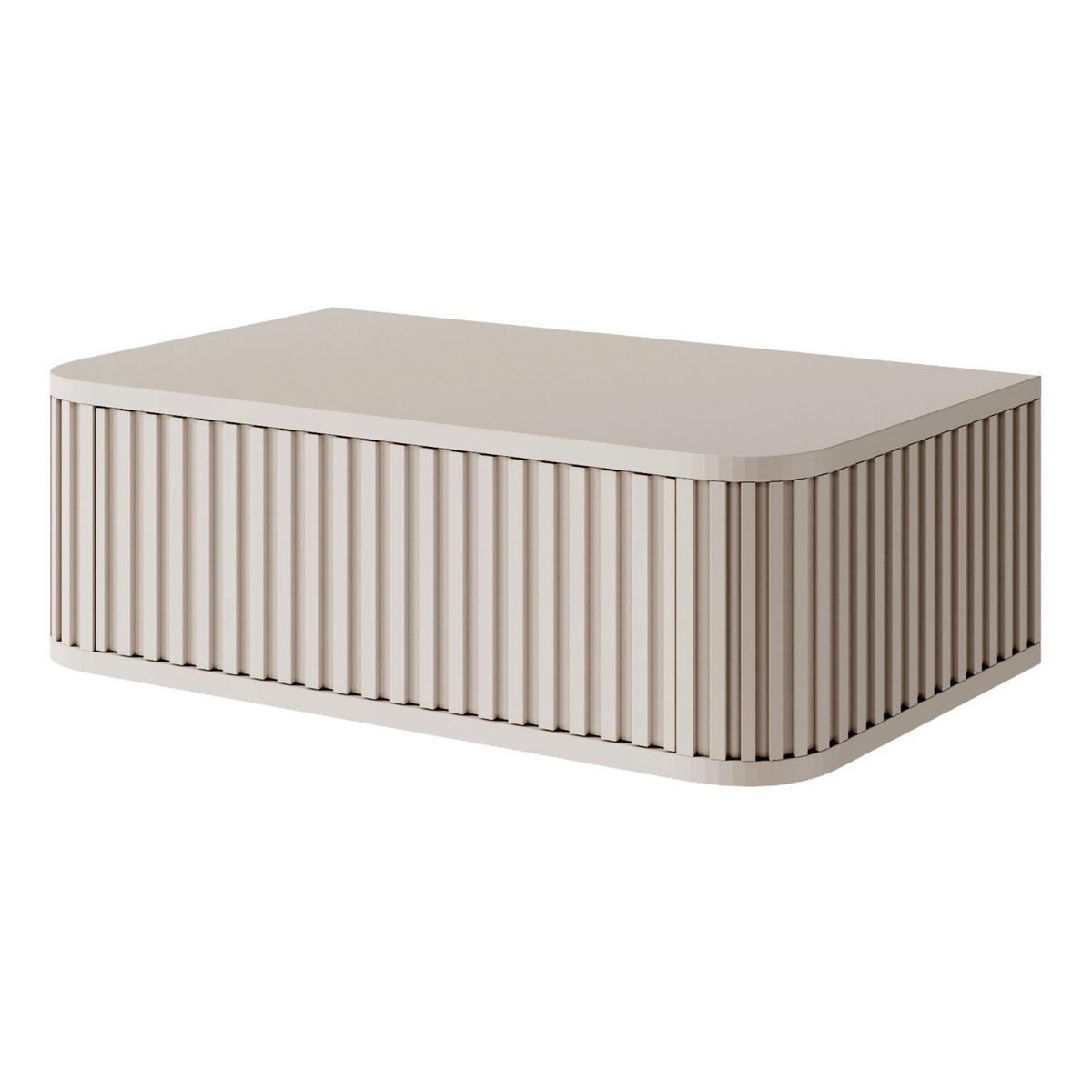 NACHTKONSOLE Ovarlo Greige 63 cm - Taupe, Holzwerkstoff (63.2/20.4/38cm) - Selsey