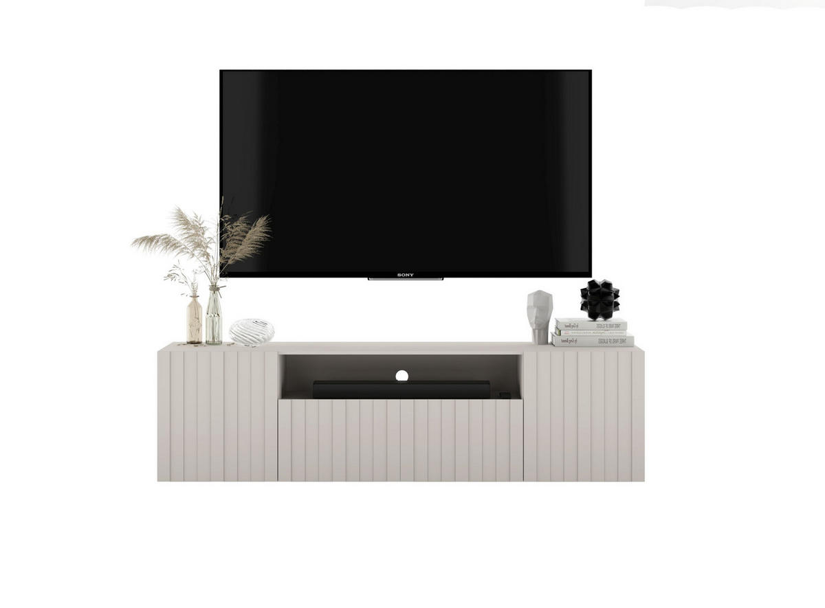 TV-LOWBOARD Elpis2 Kaschmir matt 150 cm - Kaschmir, Holzwerkstoff (150/37.5/36.5cm) - Meble Lindner