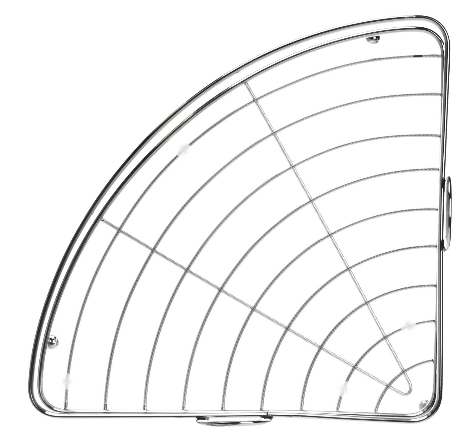 BADEZIMMER-ECKREGAL silber - Silberfarben, Metall (25/25cm) - KADAX