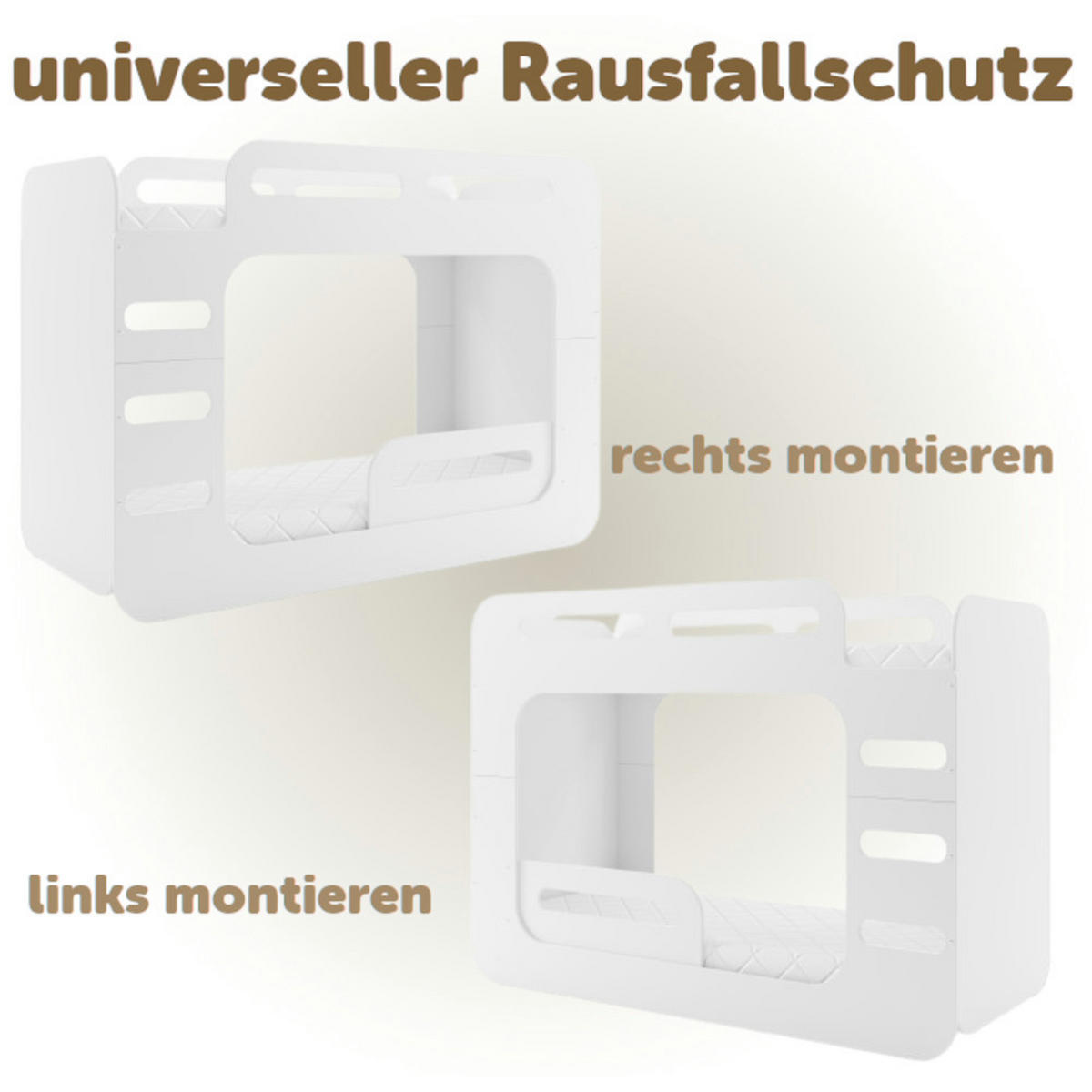ETAGENBETT Max 2 200x80cm mit Lattenrost - Weiß, Holzwerkstoff (80/200cm) - Interbeds