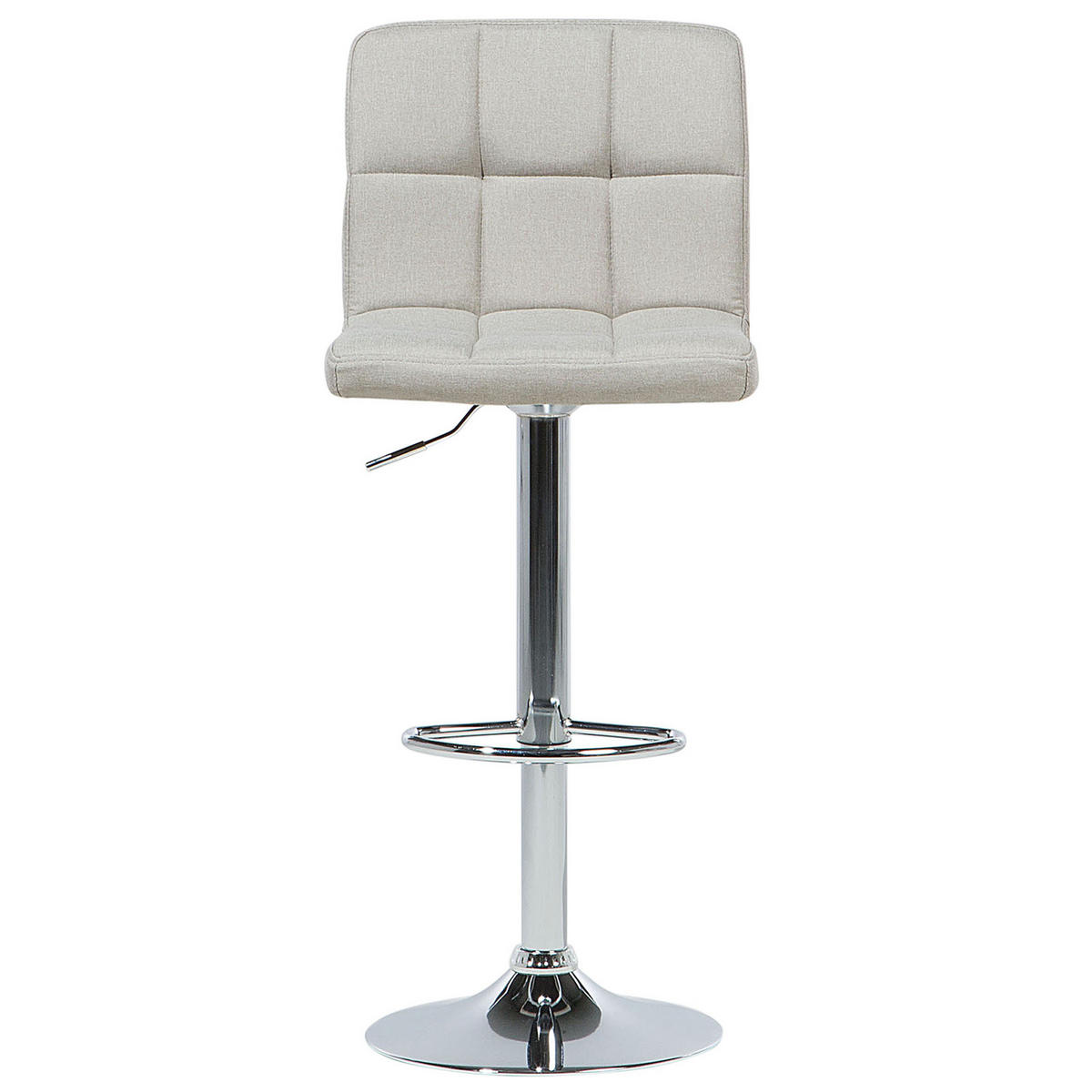 BARHOCKER 2er-Set Polsterbezug Beige Marion - Beige, Textil/Metall (45/114/39cm) - Beliani