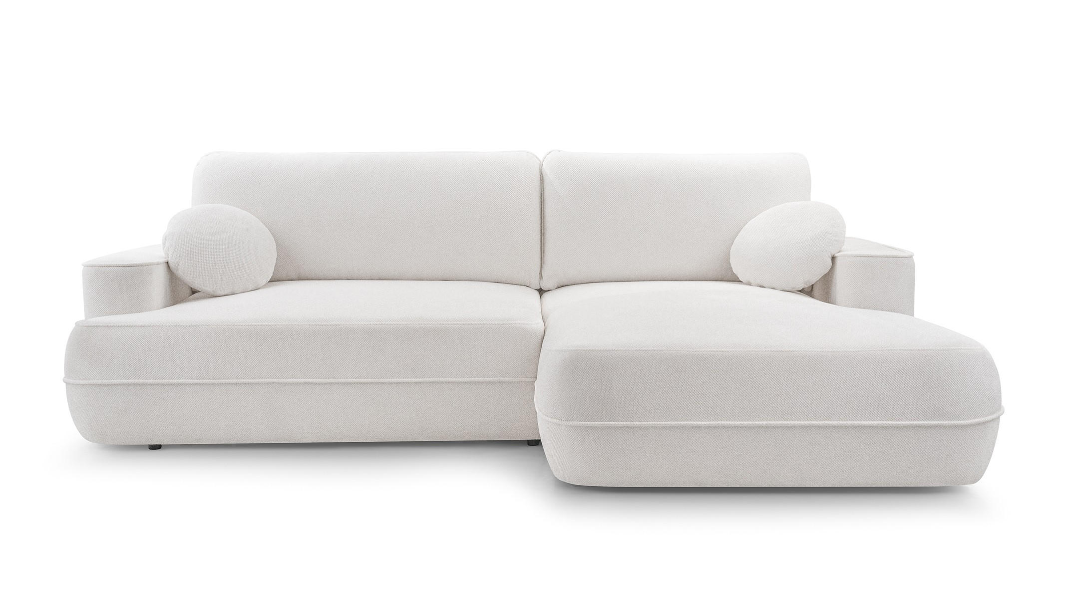 Luxkor24 Ecksofa Weiß 260x168 cm