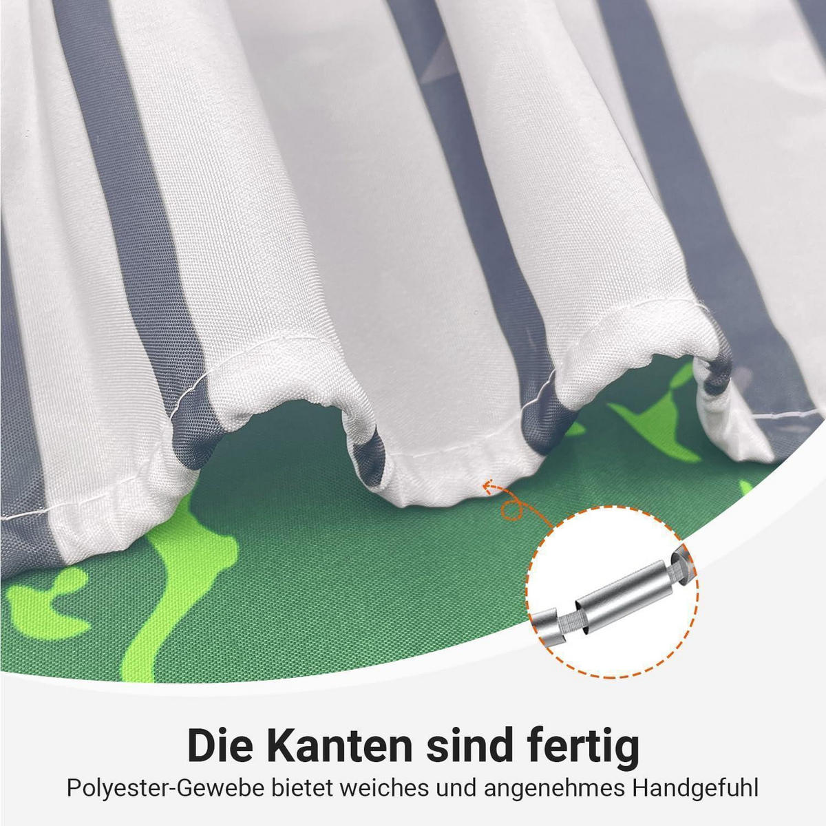 DUSCHVORHANG Dunkelgrün Blätter Linie 180 x 200 cm - Multicolor, Textil (180/200cm)