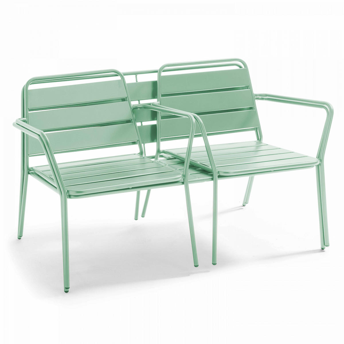 GARTENSET 3-tlg., Salbeigrün - Grün, Metall - Oviala