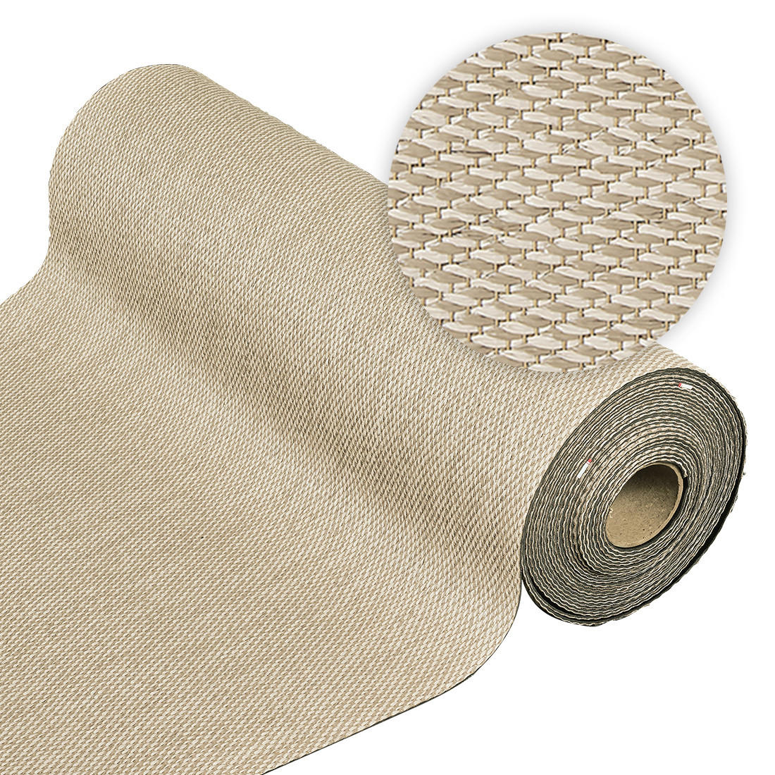 VINYL-LÄUFER, Teppichläufer, strapazierfähig, Premium-Qualität, Beige 80X600 cm - Beige, Kunststoff (80/600cm) - STORESDECO