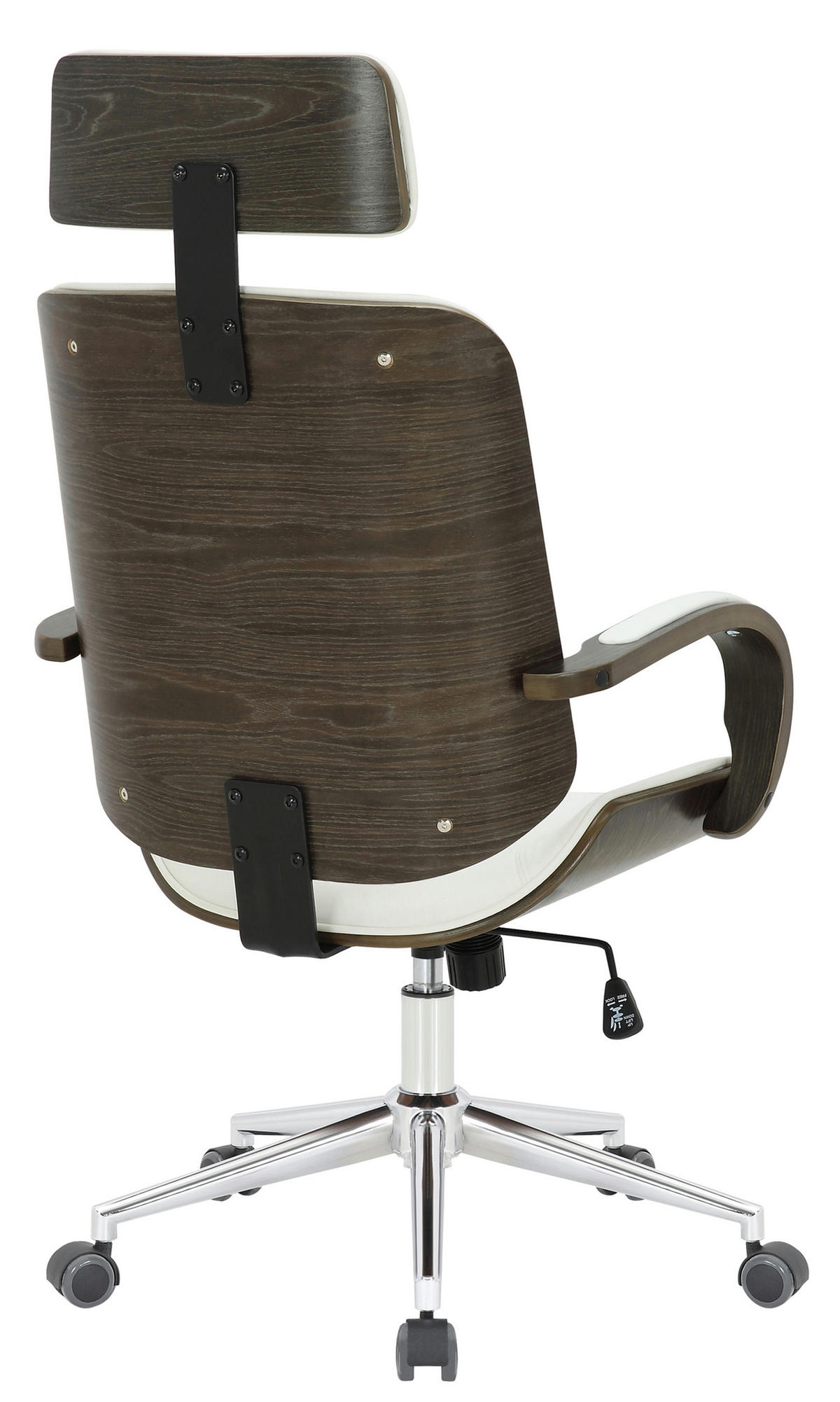 BÜROSTUHL Daytona, Grau Weiß/Grau - Weiß/Grau, Textil/Metall (70/125/70cm) - TPFLiving