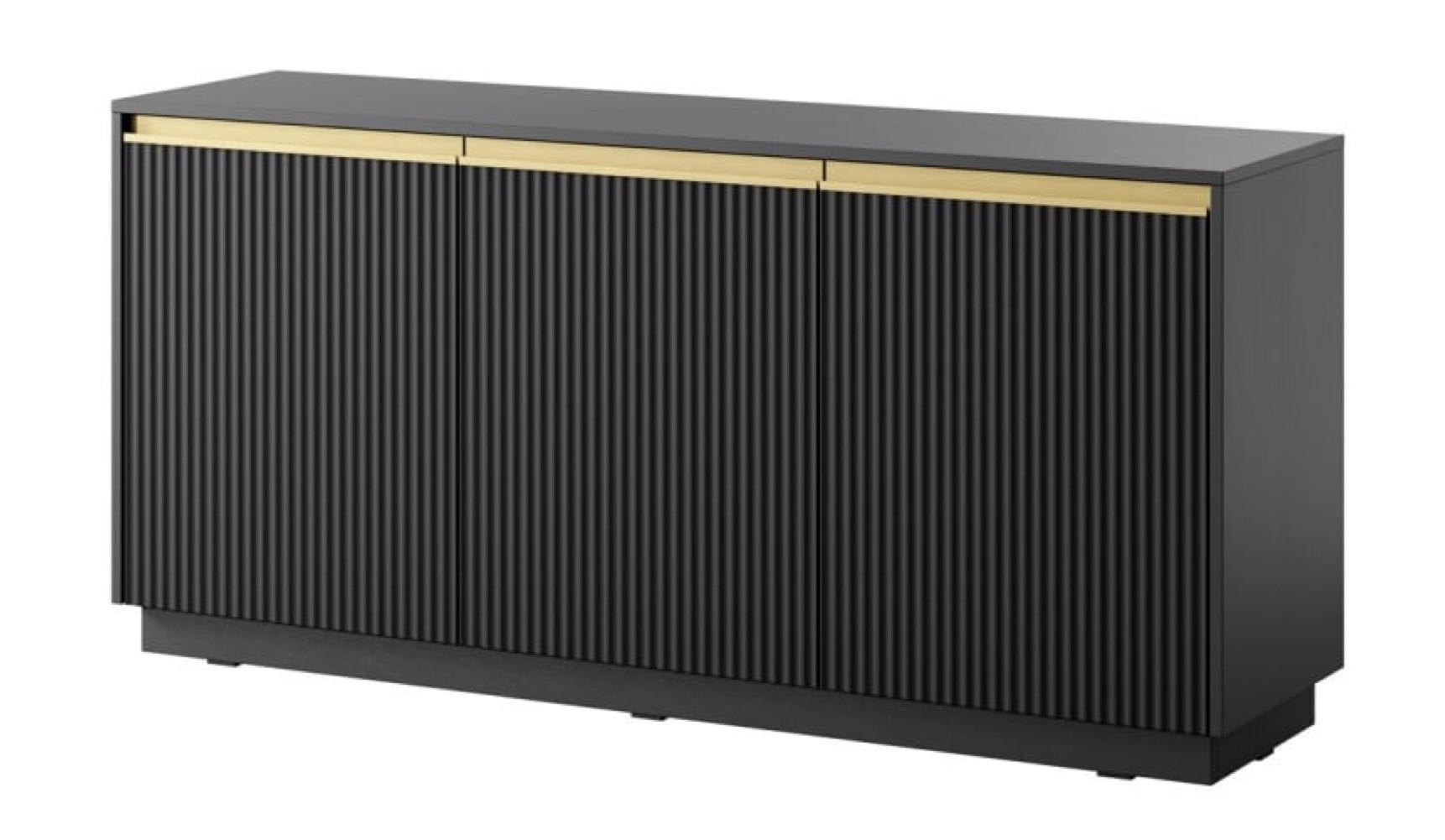 SIDEBOARD Schwarz K154 Modern - Schwarz, Holzwerkstoff (153.4/71.6/39cm) - Sepro Meble