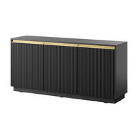 SIDEBOARD Schwarz K154 Modern - Schwarz, Holzwerkstoff (153.4/71.6/39cm) - Sepro Meble