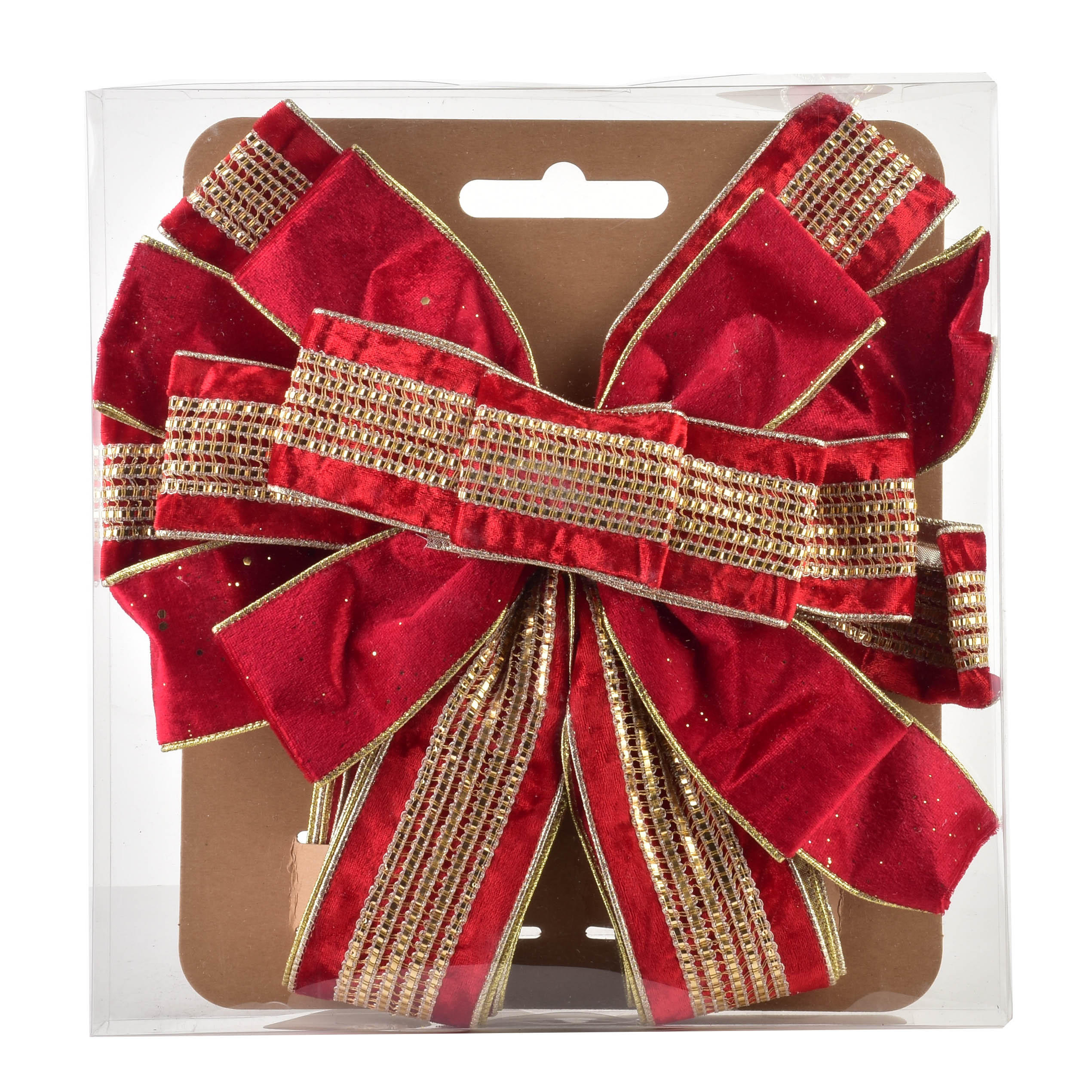 SCHLEIFE Santa Rot Lila 32x32x130 cm Kunststoff - Rot, Kunststoff (32/130/32cm) - Mondex