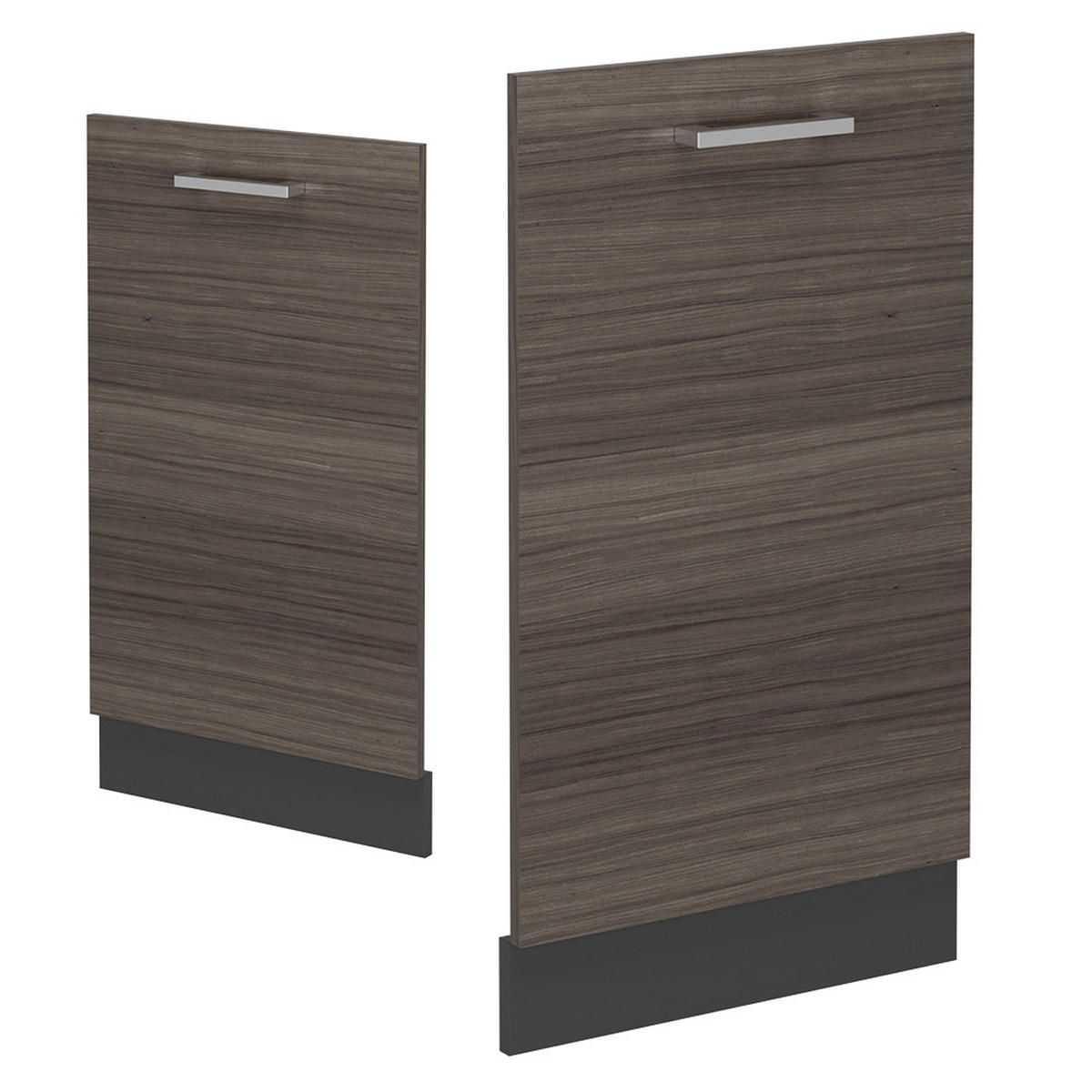 GESCHIRRSPÜLBLENDE R-Line Edelgrau 45 cm ohne Arbeitsplatte - Anthrazit/Braun, Holzwerkstoff (45/81.8/1.6cm) - Vicco