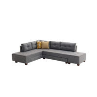 ECKSOFA mit rollbarer Schlaffunktion - Walnussfarben/Braun, Holzwerkstoff/Kunststoff (280/206cm) - myHomelando